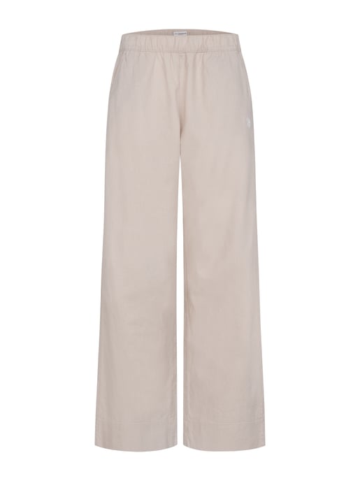 Pantalón de lino para mujer U.S. Polo Assn. con cintura elástica - Image 1