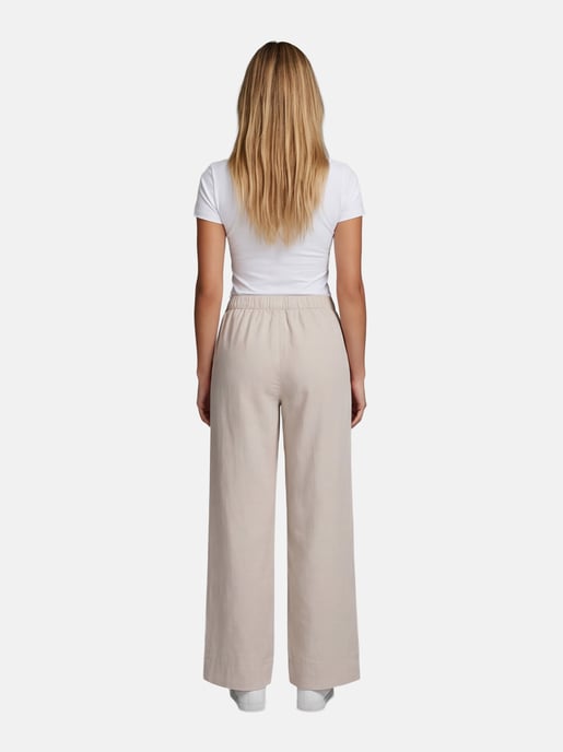 Pantalón de lino para mujer U.S. Polo Assn. con cintura elástica - Image 6