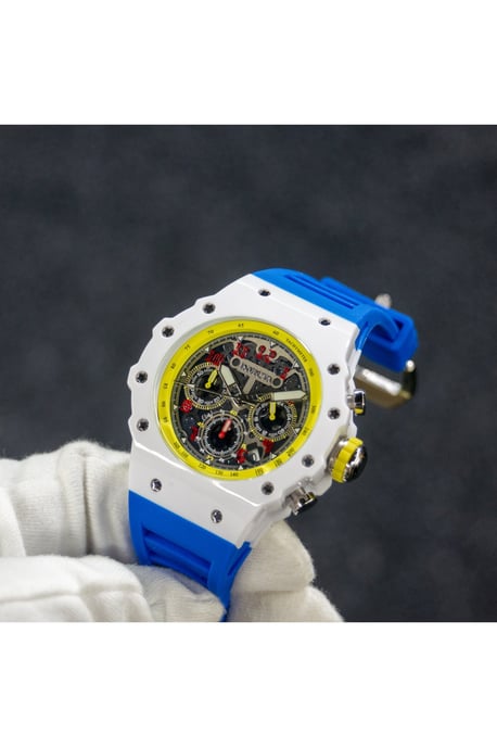 Invicta Racing 69666 Reloj de Hombre - Movimiento de Cuarzo - Acrílico con Esfera Plateada - 43 mm - Image 3