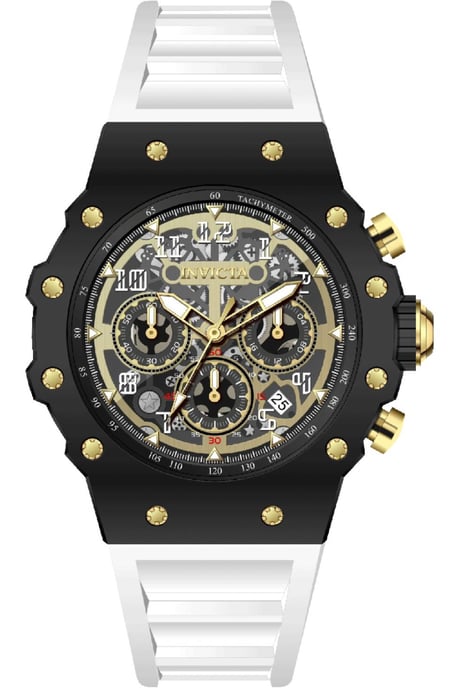 Invicta Racing 69653 Reloj de Hombre - Movimiento de Cuarzo - Acrílico con Esfera Dorada - 43 mm - Image 1
