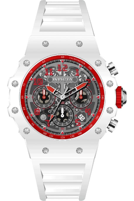 Invicta Racing 69660 Reloj de Hombre - Movimiento de Cuarzo - Acrílico con Esfera Plateada - 43 mm - Image 1