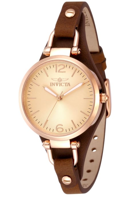 Invicta Wildflower 49590 Reloj de Mujer - Movimiento de Cuarzo - Acero Inoxidable con Esfera de Oro Rosa - 32 mm - Image 1
