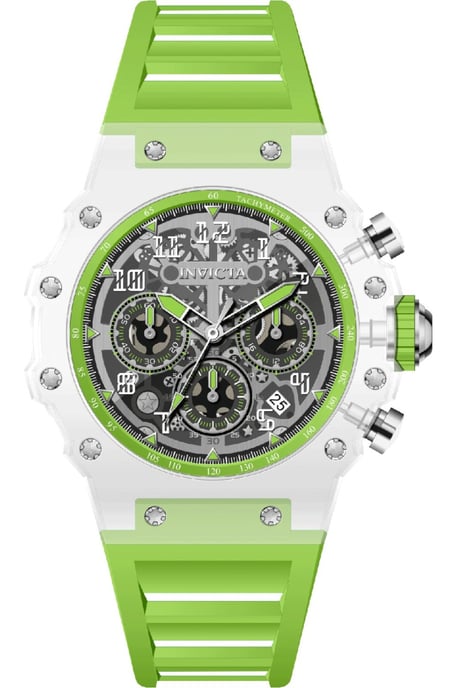 Invicta Racing 69688 Reloj de Hombre - Movimiento de Cuarzo - Acrílico con Esfera Plateada - 43 mm - Image 1