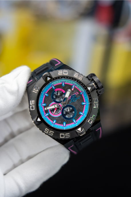 Invicta Subaqua - Noma IV 49878 Reloj de Hombre - Movimiento de Cuarzo - Acero Inoxidable con Esfera Negra - 50 mm - Image 3
