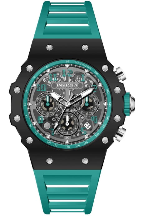 Invicta Racing 69664 Reloj de Hombre - Movimiento de Cuarzo - Acrílico con Esfera Plateada - 43 mm - Image 1