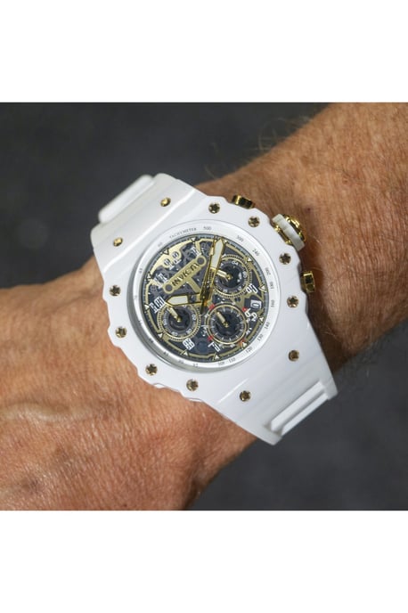Invicta Racing 69649 Reloj de Hombre - Movimiento de Cuarzo - Acrílico con Esfera Dorada - 43 mm - Image 3