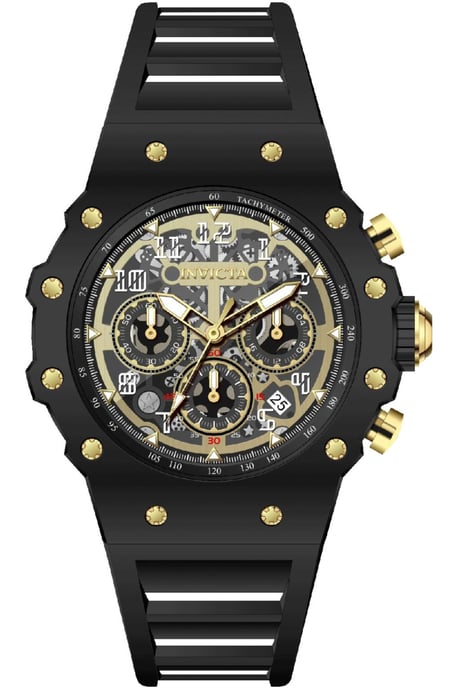 Invicta Racing 69650 Reloj de Hombre - Movimiento de Cuarzo - Acrílico con Esfera Dorada - 43 mm - Image 1