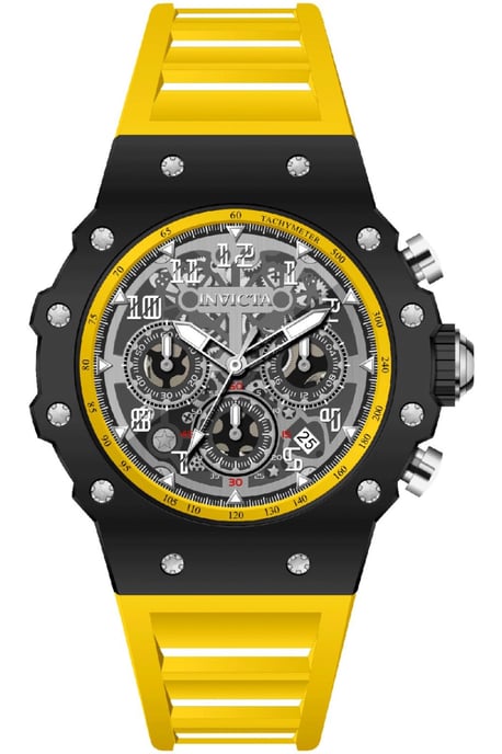 Invicta Racing 69670 Reloj de Hombre - Movimiento de Cuarzo - Acrílico con Esfera Plateada - 43 mm - Image 1