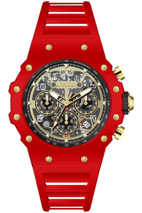 Invicta Racing 69654 Reloj de Hombre - Movimiento de Cuarzo - Acrílico con Esfera Dorada - 43 mm - Image 1