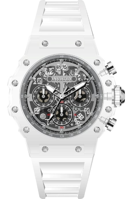 Invicta Racing 69680 Reloj de Hombre - Movimiento de Cuarzo - Acrílico con Esfera Plateada - 43 mm - Image 1