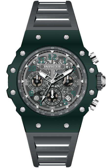 Invicta Racing 69657 Reloj de Hombre - Movimiento de Cuarzo - Acrílico con Esfera Plateada - 43 mm - Image 1