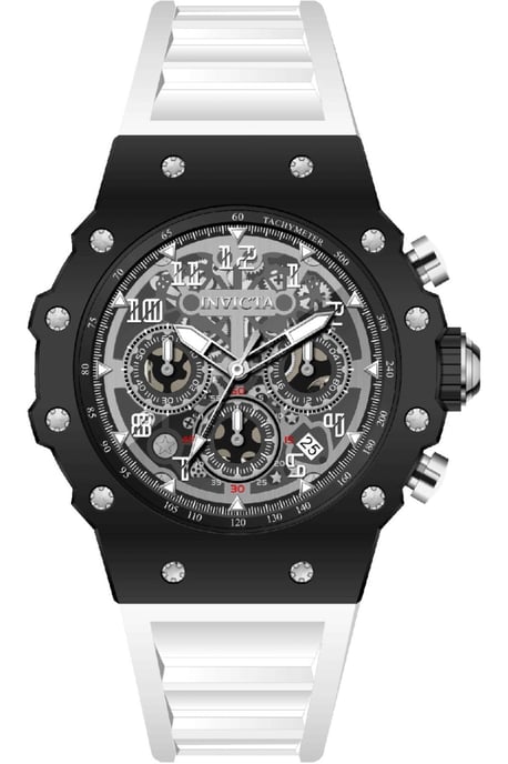 Invicta Racing 69675 Reloj de Hombre - Movimiento de Cuarzo - Acrílico con Esfera Plateada - 43 mm - Image 1