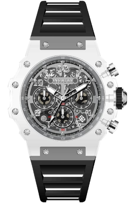 Invicta Racing 69681 Reloj de Hombre - Movimiento de Cuarzo - Acrílico con Esfera Plateada - 43 mm - Image 1
