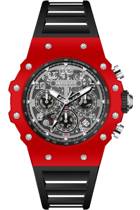 Invicta Racing 69648 Reloj de Hombre - Movimiento de Cuarzo - Acrílico con Esfera Plateada - 43 mm - Image 1