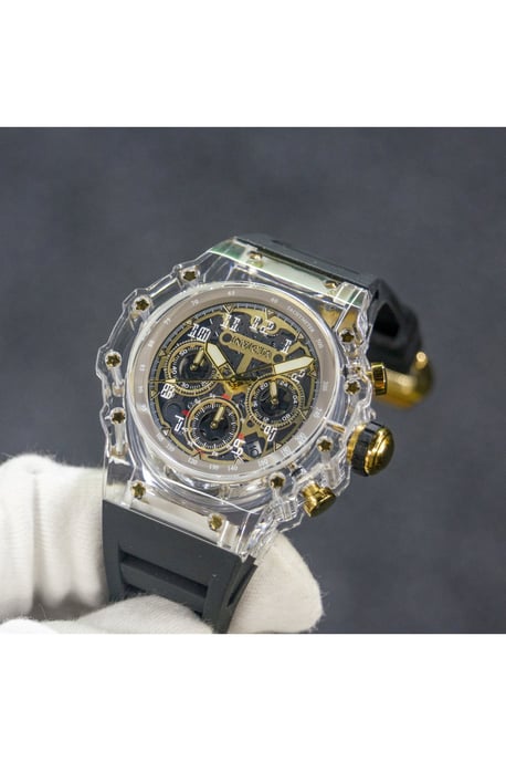 Invicta Racing 69690 Reloj de Hombre - Movimiento de Cuarzo - Acrílico con Esfera Dorada - 43 mm - Image 3