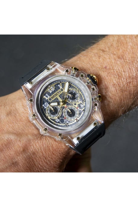 Invicta Racing 69690 Reloj de Hombre - Movimiento de Cuarzo - Acrílico con Esfera Dorada - 43 mm - Image 4