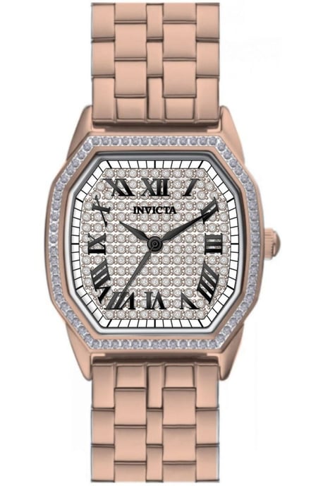 Invicta Wildflower 50591 Reloj de Mujer - Movimiento de Cuarzo - Acero Inoxidable con Esfera Plateada - 27 mm - Image 1