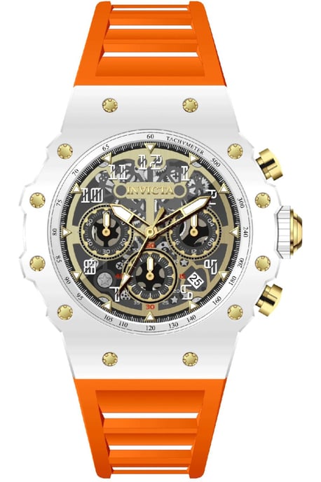 Invicta Racing 69651 Reloj de Hombre - Movimiento de Cuarzo - Acrílico con Esfera Dorada - 43 mm - Image 1