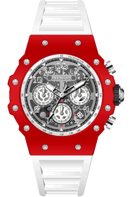 Invicta Racing 69647 Reloj de Hombre - Movimiento de Cuarzo - Acrílico con Esfera Plateada - 43 mm - Image 1