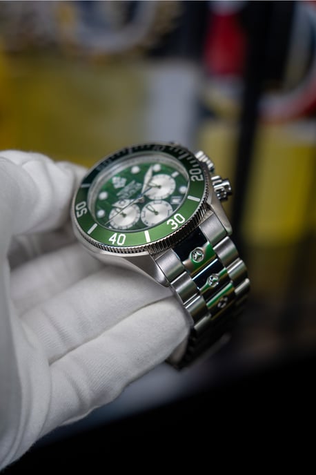 Invicta Ocean Voyage 47833 Reloj de Hombre - Movimiento de Cuarzo - Acero Inoxidable con Esfera Verde - 51 mm - Image 3