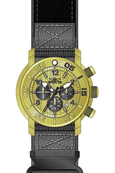 Invicta Coalition Forces 50099 Reloj de Hombre - Movimiento de Cuarzo - Acero Inoxidable con Esfera Dorada - 50 mm - Image 1