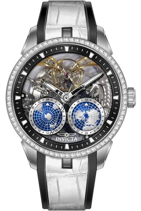 Invicta Objet D Art 70194 Reloj de Hombre - Movimiento Mecánico - Acero Inoxidable con Esfera Plateada - 45 mm - Image 1