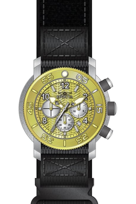Invicta Coalition Forces 50096 Reloj de Hombre - Movimiento de Cuarzo - Acero Inoxidable con Esfera Dorada - 50 mm - Image 1