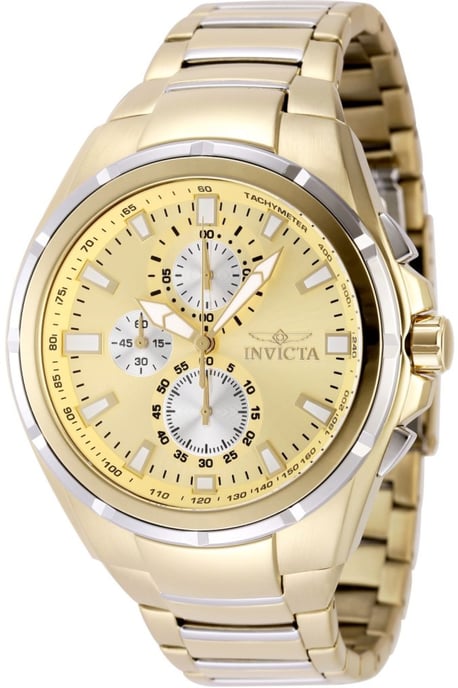 Invicta Sea Vulture 49085 Reloj de Hombre - Movimiento de Cuarzo - Acero Inoxidable con Esfera Dorada - 46 mm - Image 1