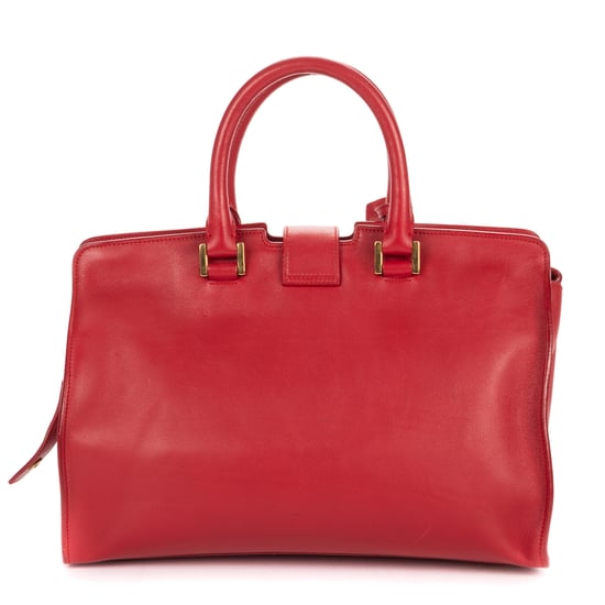 Yves Saint Laurent Small Cabas Chyc en Red Cuero de ternero - Image 5
