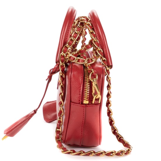 Prada Mini Top Handle Crossbody Mini en rojo Cuero de ternero - Image 3