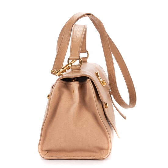 Yves Saint Laurent Small Muse Two en beige Cuero de ternero - Image 4