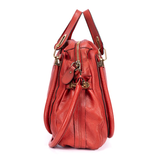 Chloé Large Paraty Large en Red Cuero de ternero - Image 4
