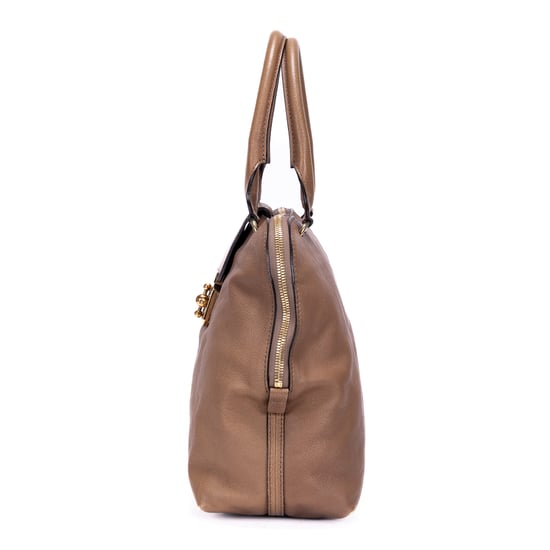 Chloé Elsie Satchel  en  beige Cuero de ternero - Image 3