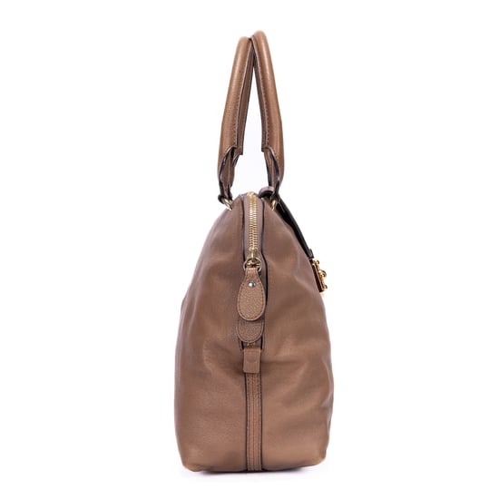 Chloé Elsie Satchel  en  beige Cuero de ternero - Image 4
