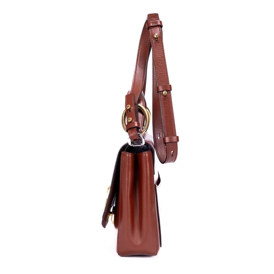 Chloé Small C Bag Small en  Brown Cuero de ternero - Image 3