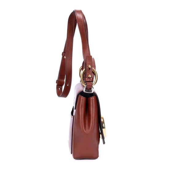Chloé Small C Bag Small en  Brown Cuero de ternero - Image 4