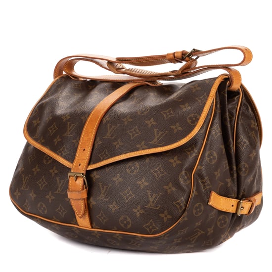 Louis Vuitton Saumur GM en marrón Lienzo recubierto - Image 2