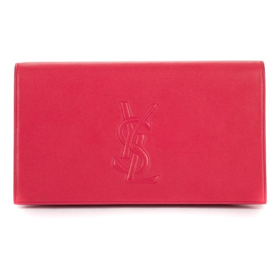 Yves Saint Laurent Belle de Jour Clutch en rosa Cuero de ternero - Image 1