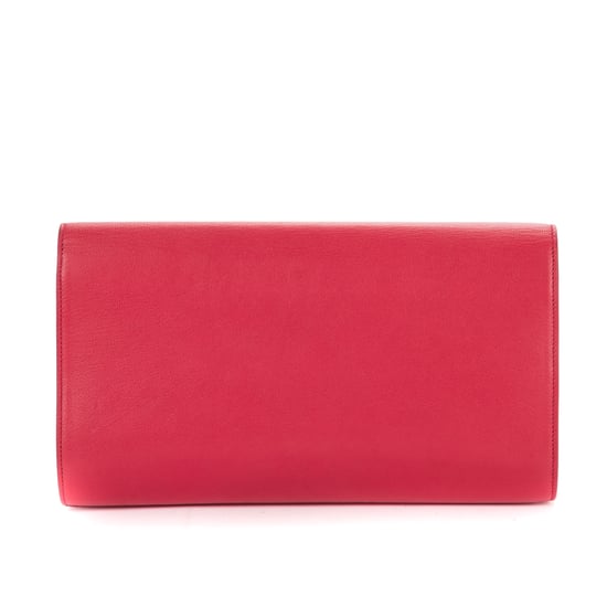 Yves Saint Laurent Belle de Jour Clutch en rosa Cuero de ternero - Image 5