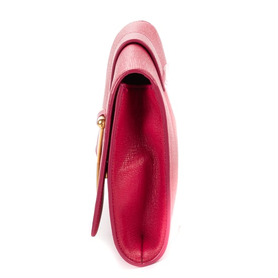 Yves Saint Laurent Ligne Y Clutch en rosa Cuero de ternero - Image 3