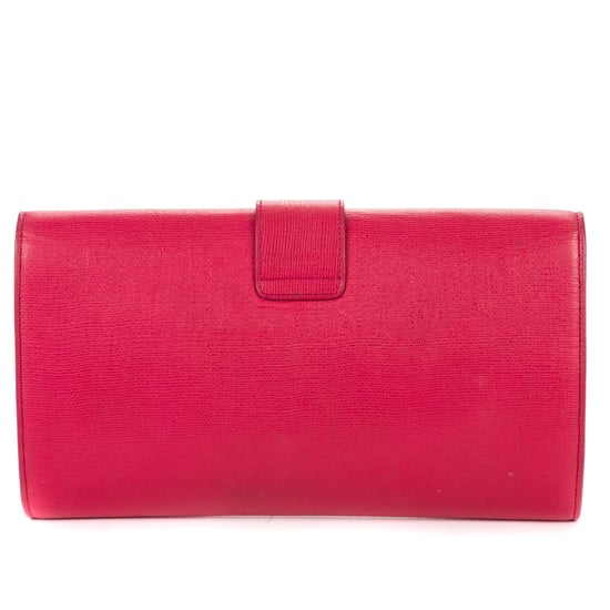 Yves Saint Laurent Ligne Y Clutch en rosa Cuero de ternero - Image 5