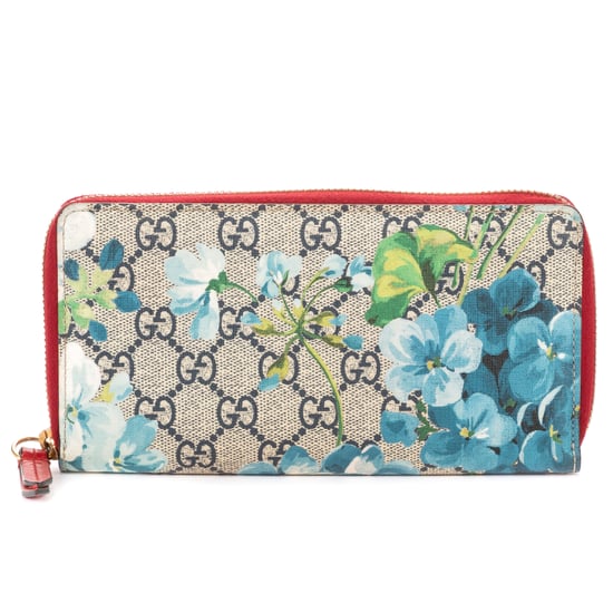 Gucci Zip Around Wallet en azul Lienzo recubierto - Image 1
