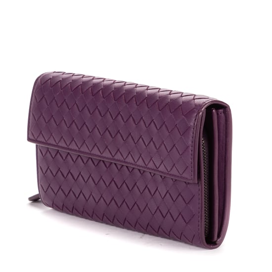 Bottega Veneta Flap Continental en morado Cuero de becerro - Image 2