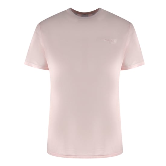 Camiseta Rosa Alabastro Con Logotipo Monótono De Burberry - Image 1