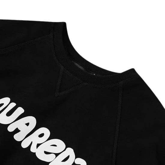 Jersey Negro De Cuello Redondo Con Logo De Dsquared2 Cool Fit - Image 3