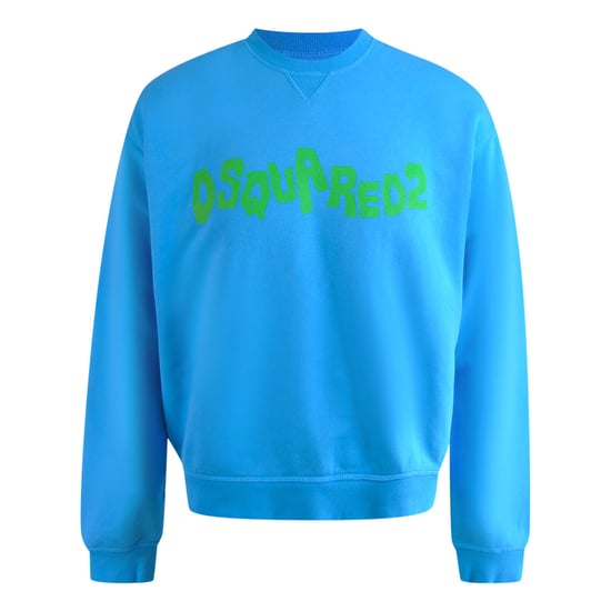 Sudadera Azul Con Logo De Marca En Contraste De Dsquared2 - Image 1