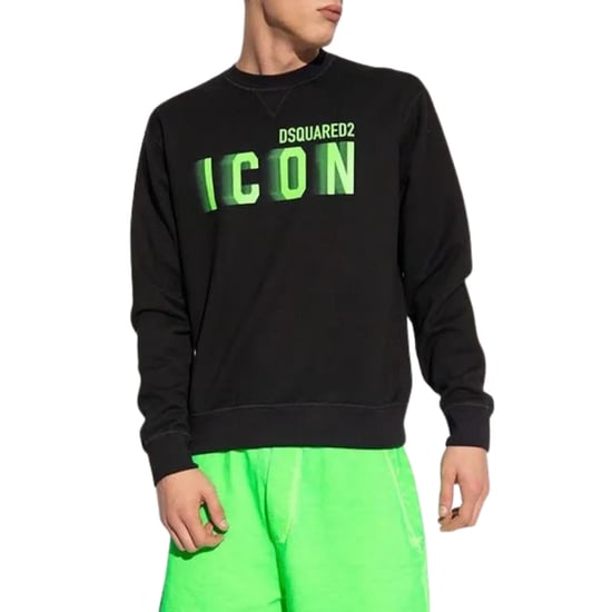 Jersey Negro De Cuello Redondo Con Logo Lima Difuminado De Dsquared2 - Image 2