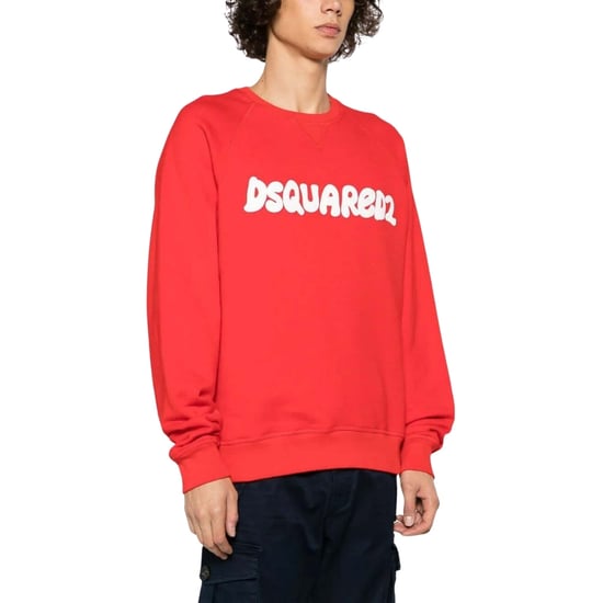 Jersey Rojo De Cuello Redondo Con Logo De Dsquared2 Cool Fit - Image 2