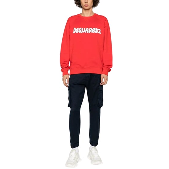 Jersey Rojo De Cuello Redondo Con Logo De Dsquared2 Cool Fit - Image 5