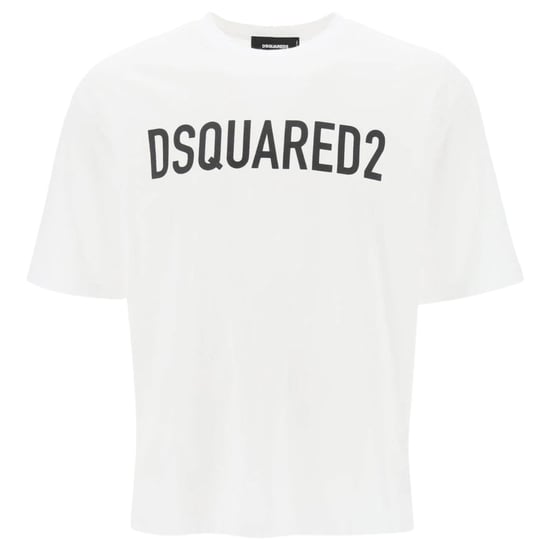 Camiseta Blanca De Corte Holgado Con Logo De La Marca Dsquared2 - Image 1